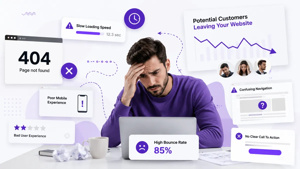 10 Website Mistakes That Are Costing Your Business Customers