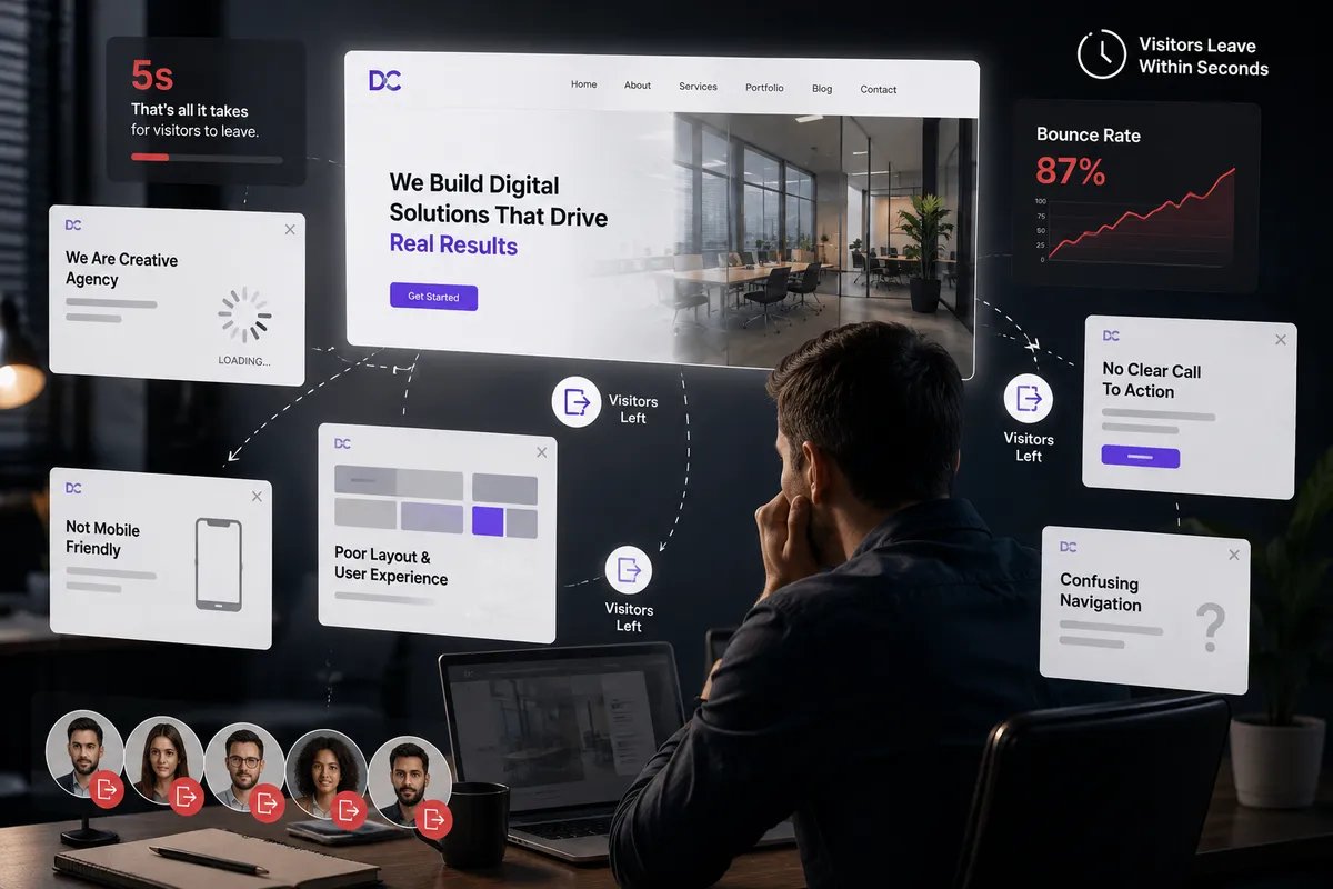 Why Visitors Leave Your Website Within 5 Seconds