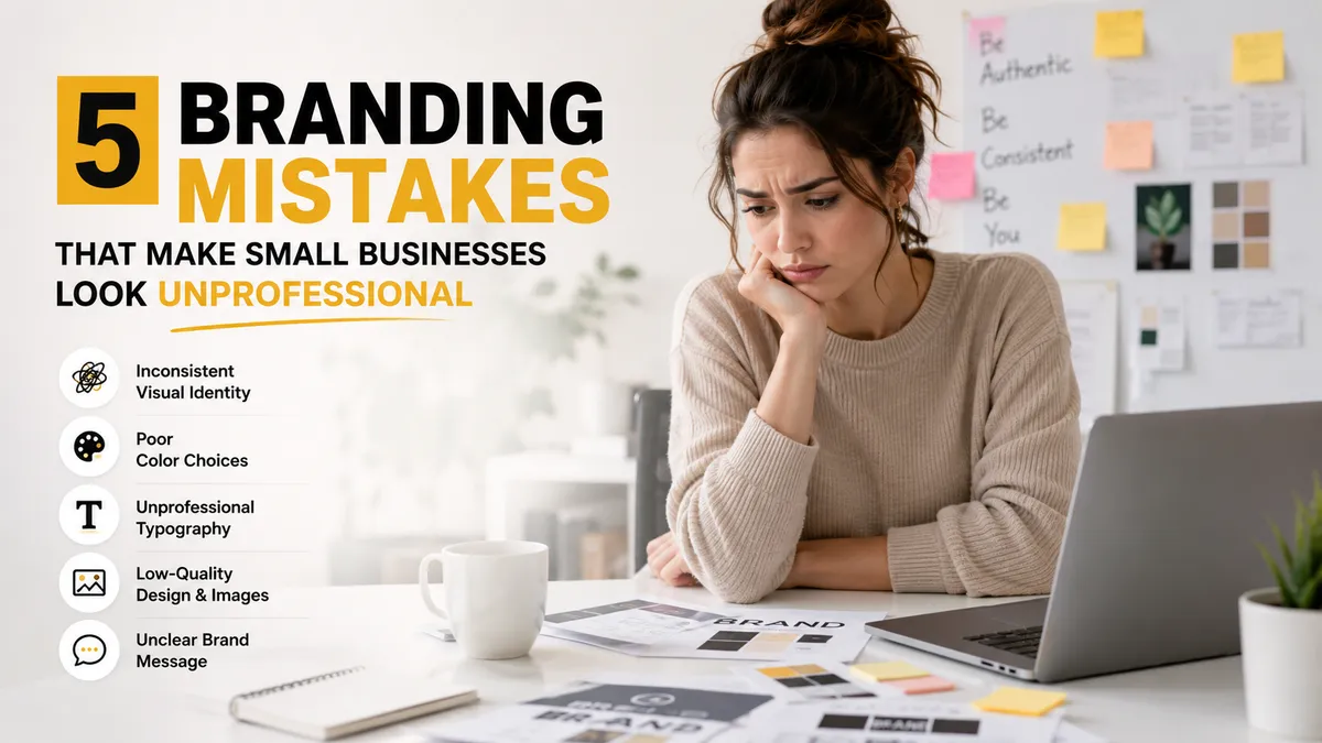 5 Branding Mistakes That Make Small Businesses Look Unprofessional